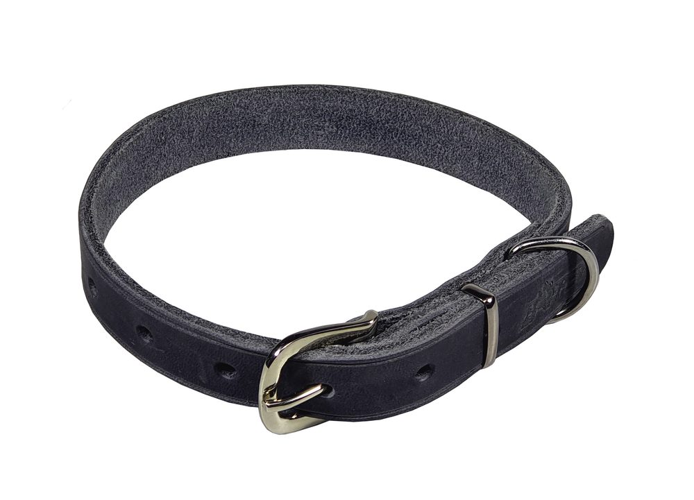 BAFPET Obojek z mastné kůže, ZUBR - Šedá