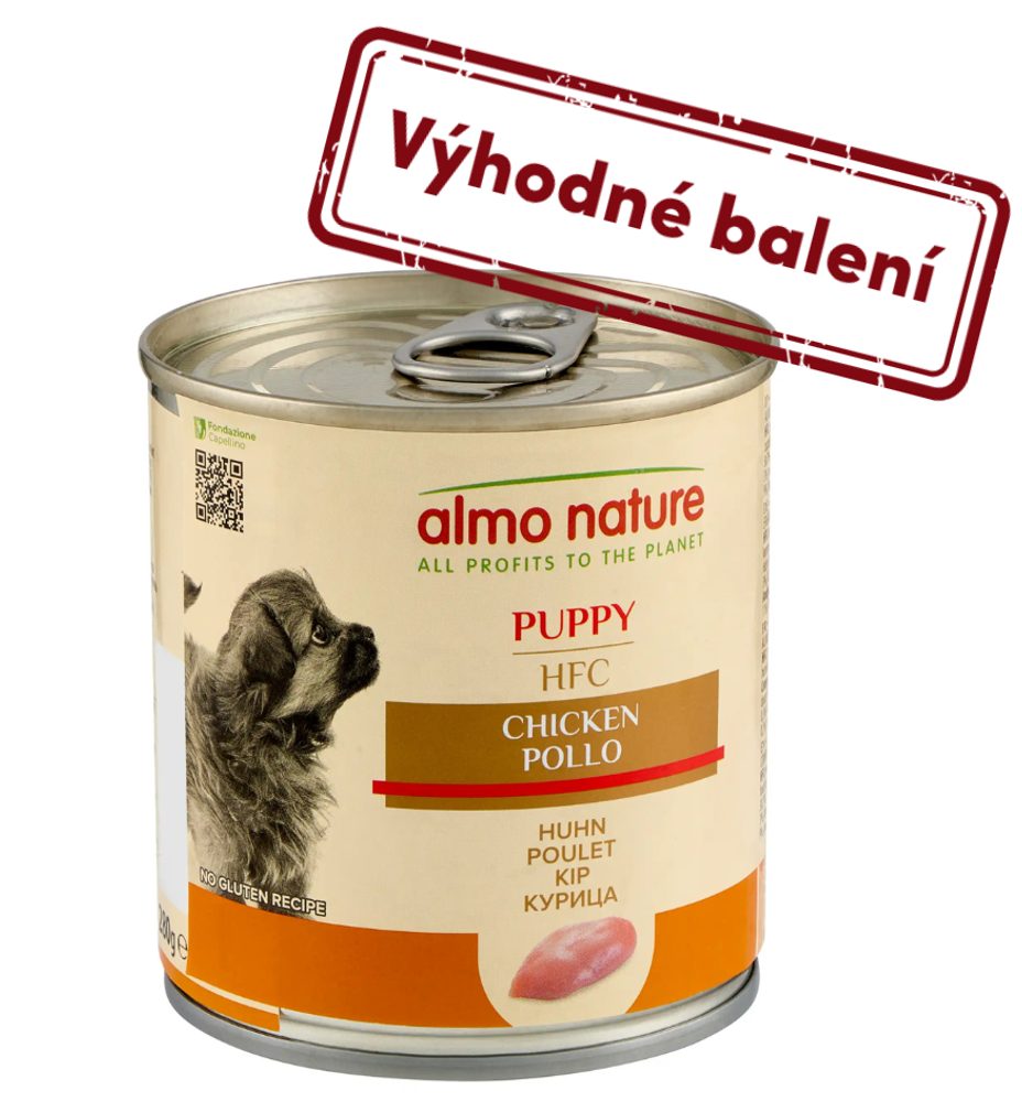 Almo Nature HFC - kuřecí pro štěňata 280g výhodné balení 12ks
