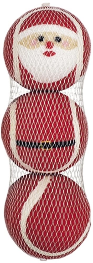 Nobby Vánoční tenisové míčky - Santa 3ks 4,5cm