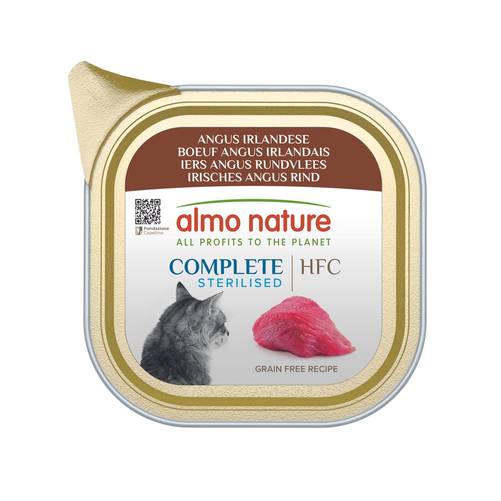 Almo Nature HFC Complete Sterilized - hovězí pro kastrované kočky 85g