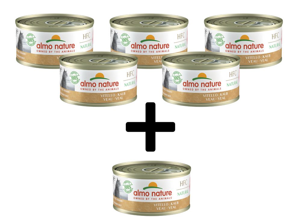 Almo Nature HFC Natural - Telecí 70g 5+1 ZDARMA