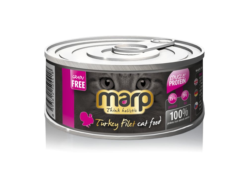 Marp Holistic Marp Turkey Filet konzerva pro kočky s krůtími prsy 12x70g