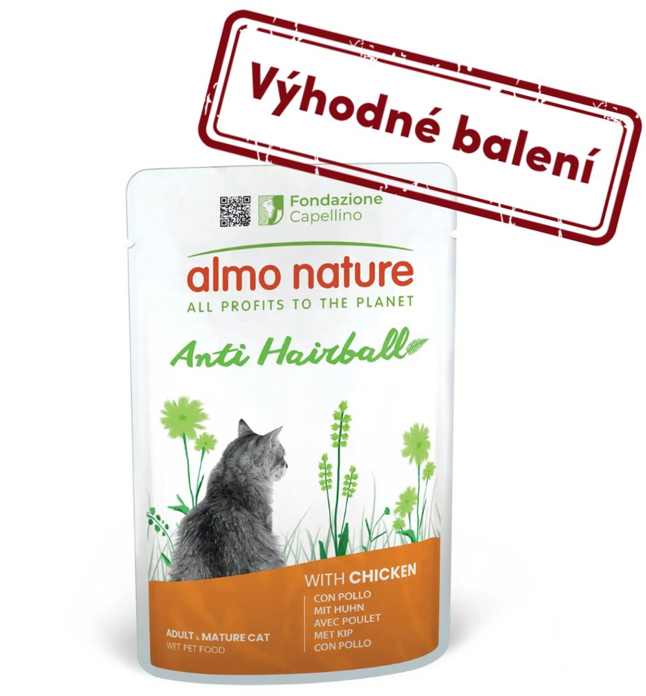 Almo Nature Holistic Anti Hairball - s kuřecím 70g výhodné balení 30ks