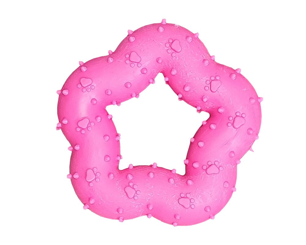 BAFPET Gumová kytka - Růžová