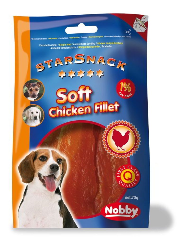 Nobby StarSnack Soft Chicken Fillet kuřecí filety 70g