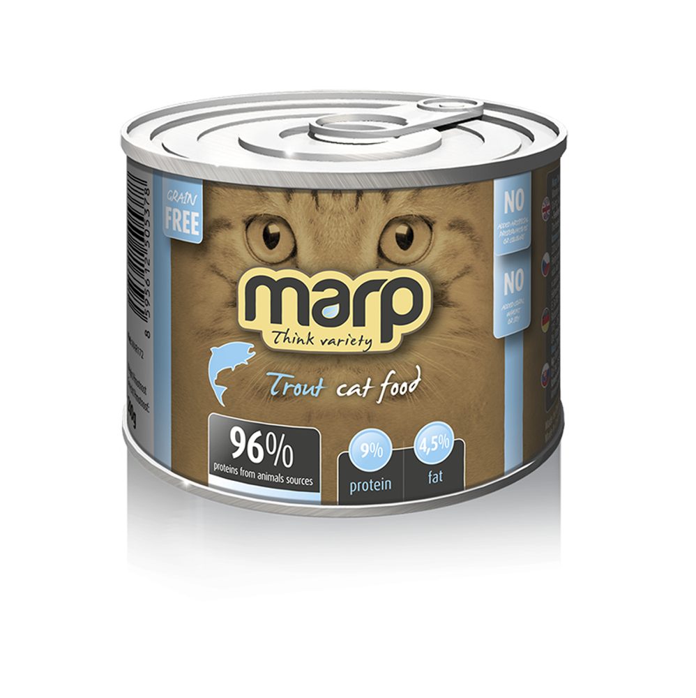 Marp Variety Trout CAT konzerva pro kočky se pstruhem 200g exp 05/2024 SLEVA 30%