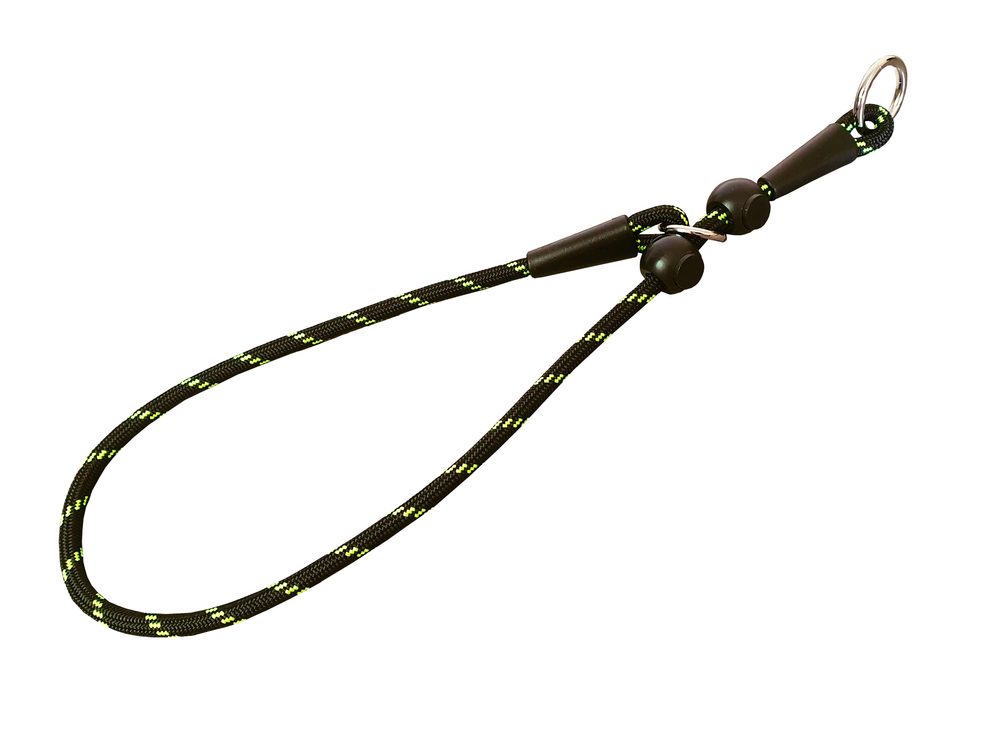 BAFPET Obojek polostahovací - lano - Černo-zelená