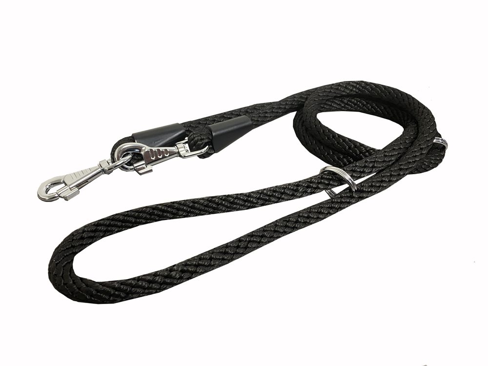 BAFPET Lanové přepínací vodítko SPIRÁLA 14mm - Černá - Černá - 14mm x 300cm 15309