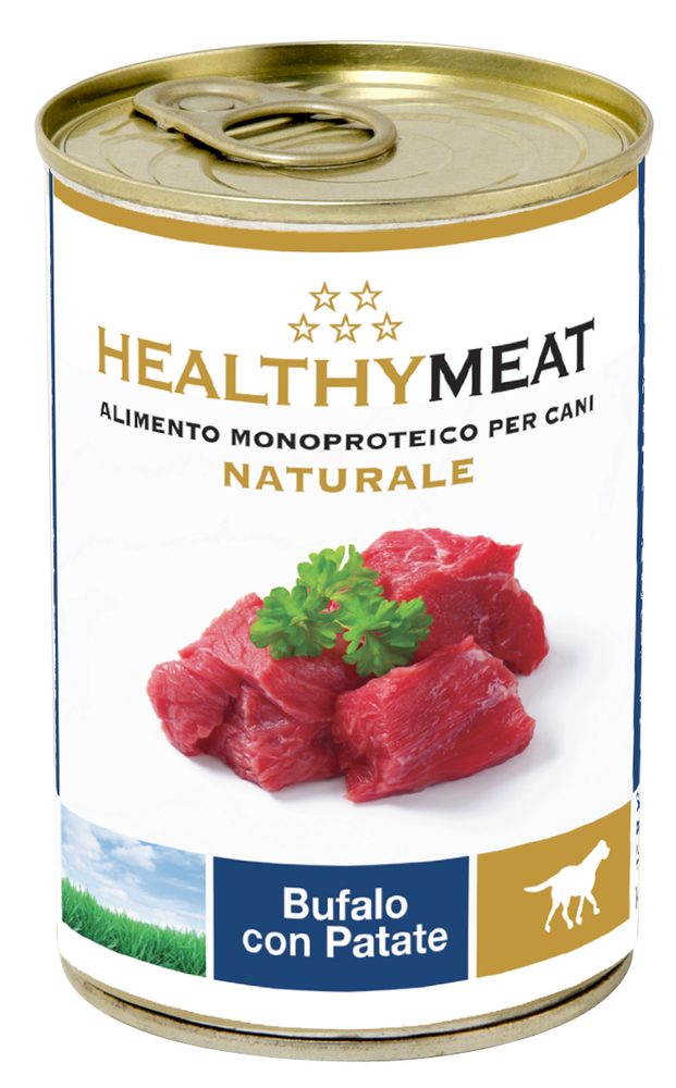 Healthymeat kousky buvolího masa s bramborami 400g exp 08/2024 SLEVA 20%
