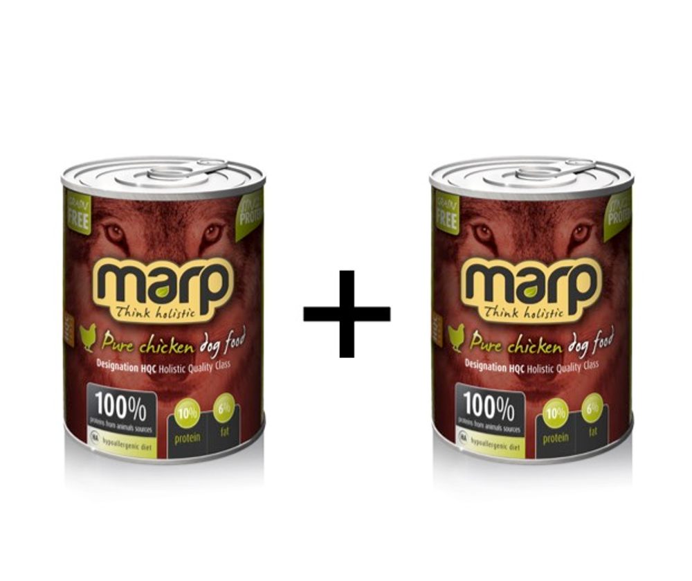Marp Holistic Marp Chicken konzerva pro psy s kuřecím 400g exp 05/2024 1+1 ZDARMA