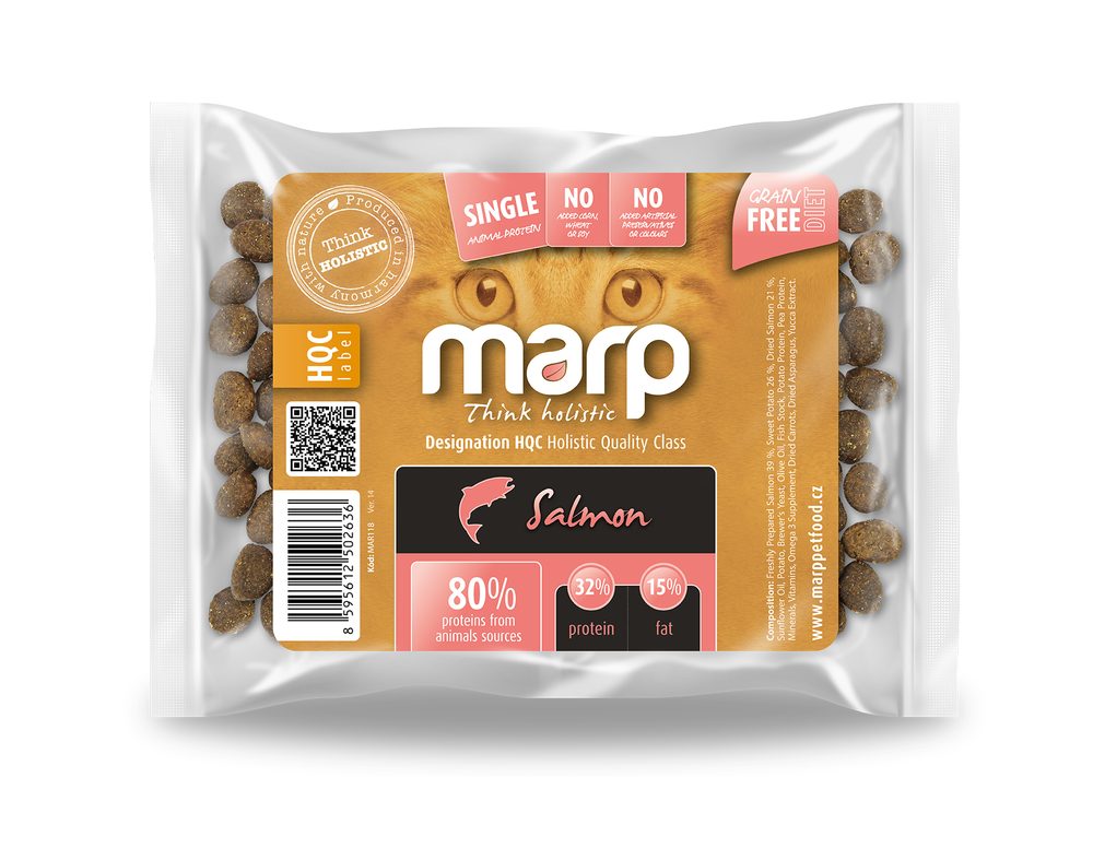 Marp Holistic Salmon CAT - lososové bez obilovin pro kočky vzorek 70g