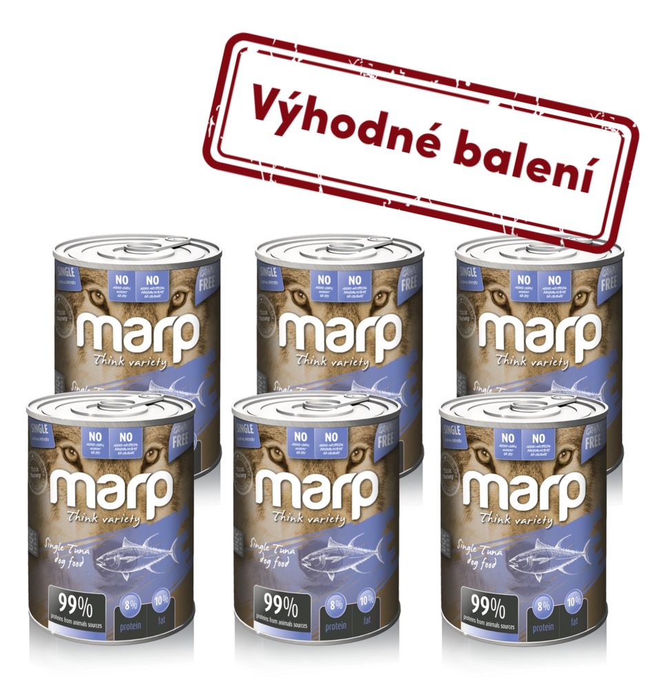 Marp Variety Single tuňák konzerva pro psy 6x400g