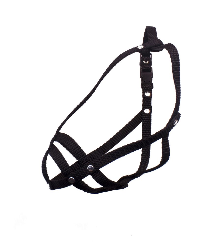 BAFPET Popruhový náhubek, pletený - Černá