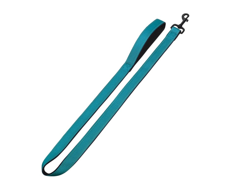Nobby Classic Reflect Soft vodítko neoprén 120cm / 15-20mm tyrkysová