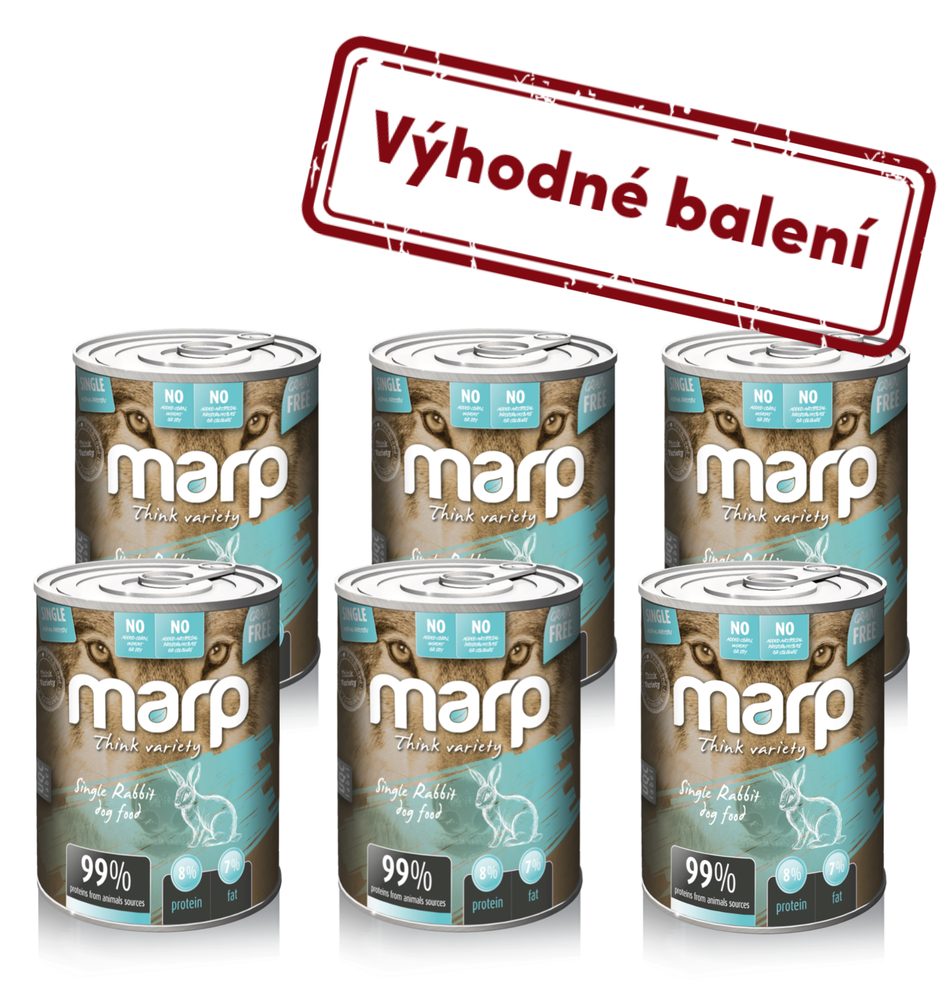 Marp Variety Single králík konzerva pro psy 6x400g