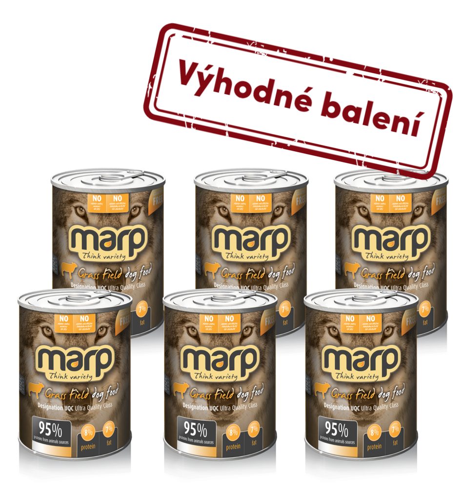 Marp Variety Grass Field konzerva pro psy 6x400g