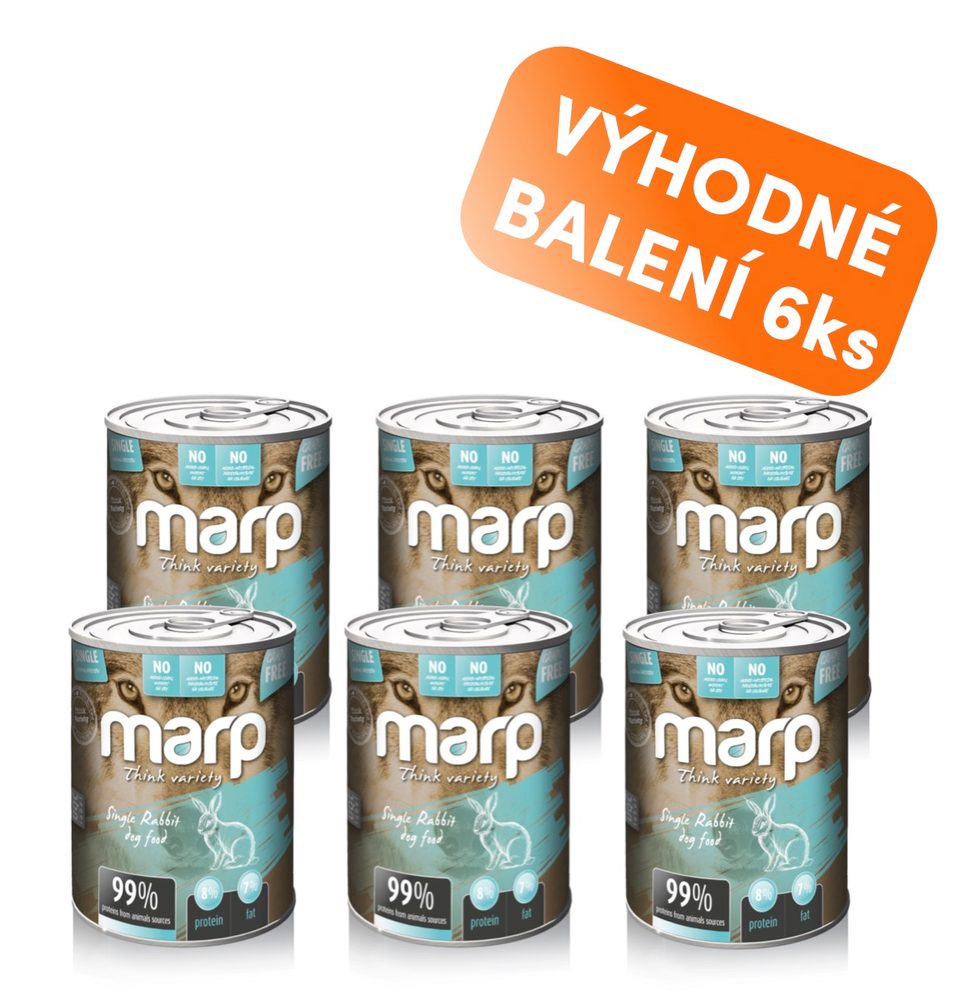 Marp Variety Single králík konzerva pro psy 6x400g