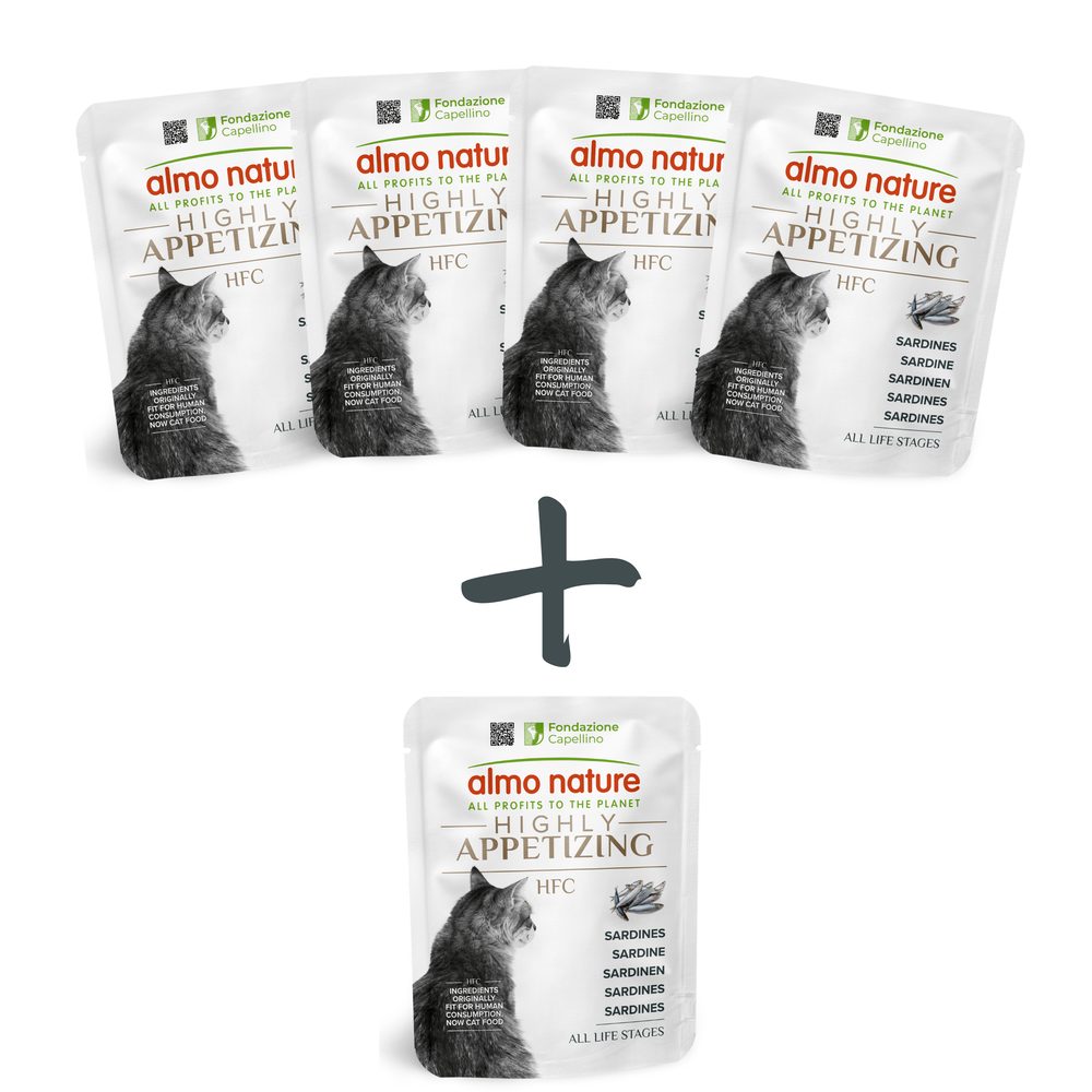 Almo Nature HFC Highly Appetizing - Sardinky 50g 4+1 ZDARMA