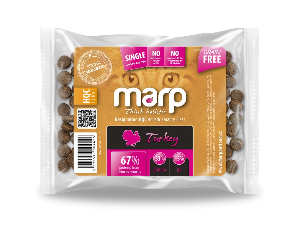 Marp Holistic Turkey CAT - krůtí bez obilovin pro kočky vzorek 70g