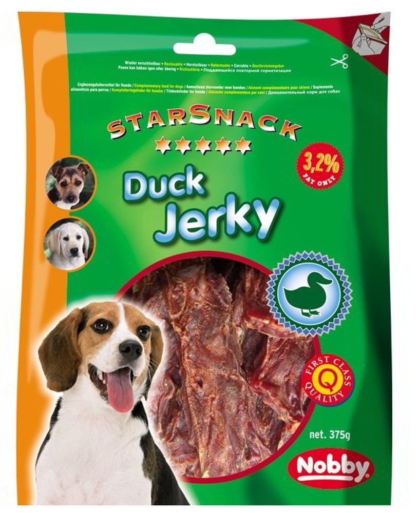 Nobby StarSnack Duck Jerky sušená kachní svalovina 375g