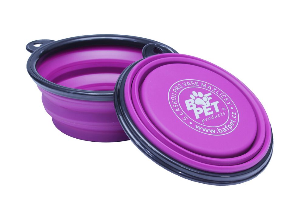 BAFPET Cestovní miska - Fuchsie