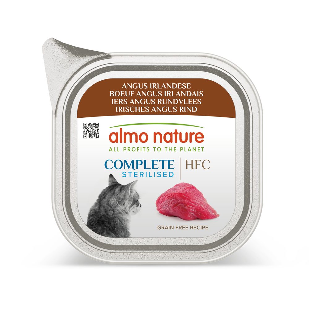 Almo Nature HFC Complete Sterilized - hovězí pro kastrované kočky 85g