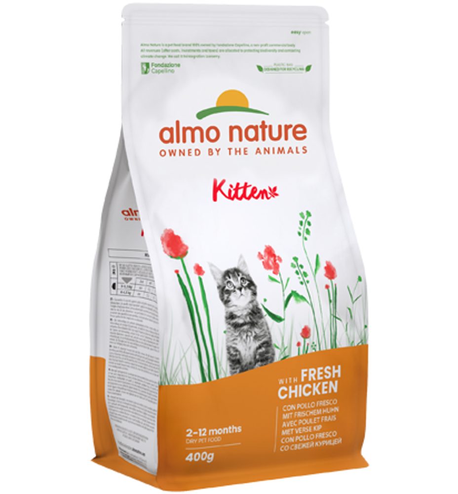 Almo Nature Kitten -  pro koťata s čerstvým kuřetem 400g