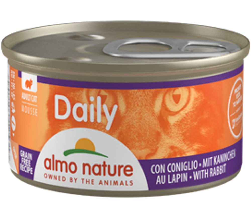 Almo Nature Daily Pěna s králíkem 85g