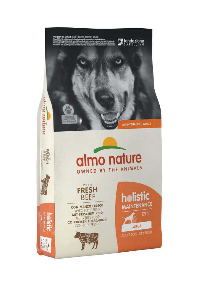 Almo Nature Holistic Maintenance L - s čerstvým hovězím 12kg roztržený pytel SLEVA 20%
