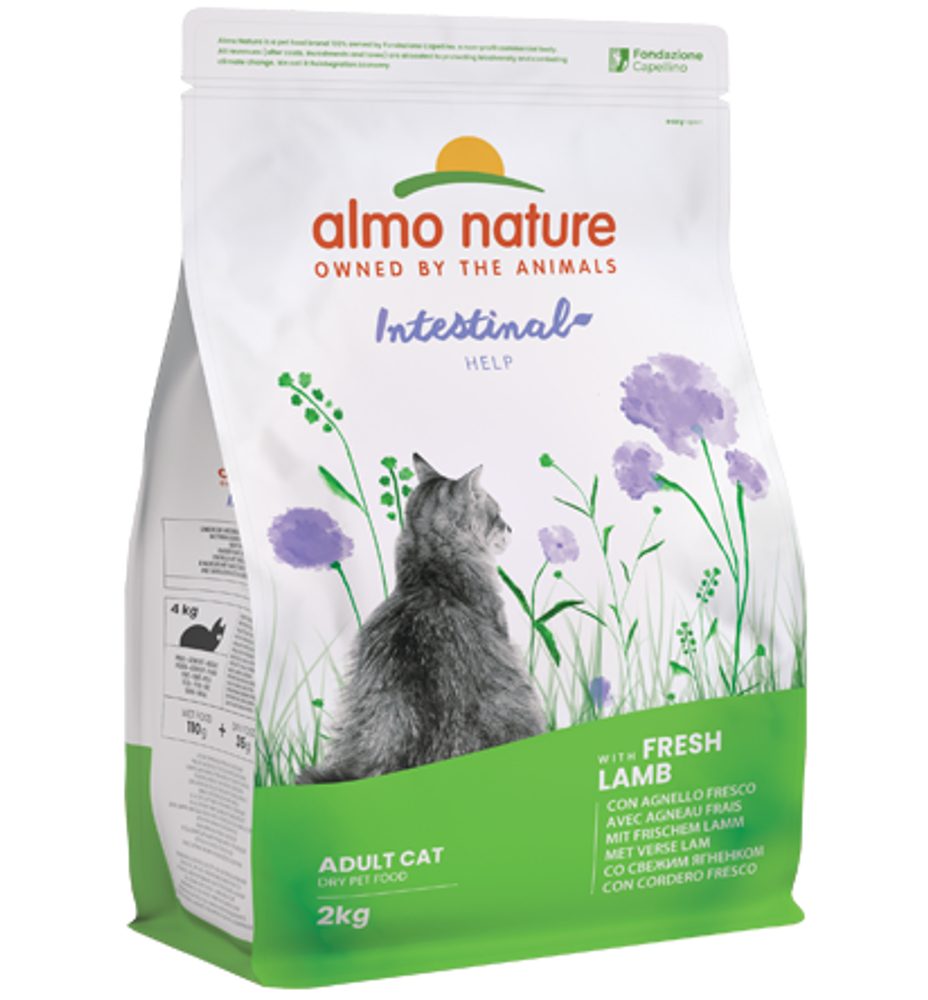 Almo Nature Intestinal Help – podporuje zažívání, s čerstvým jehnětem 2kg