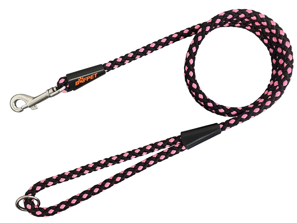 BAFPET Lanové vodítko UZLÍK 10mm - Růžová