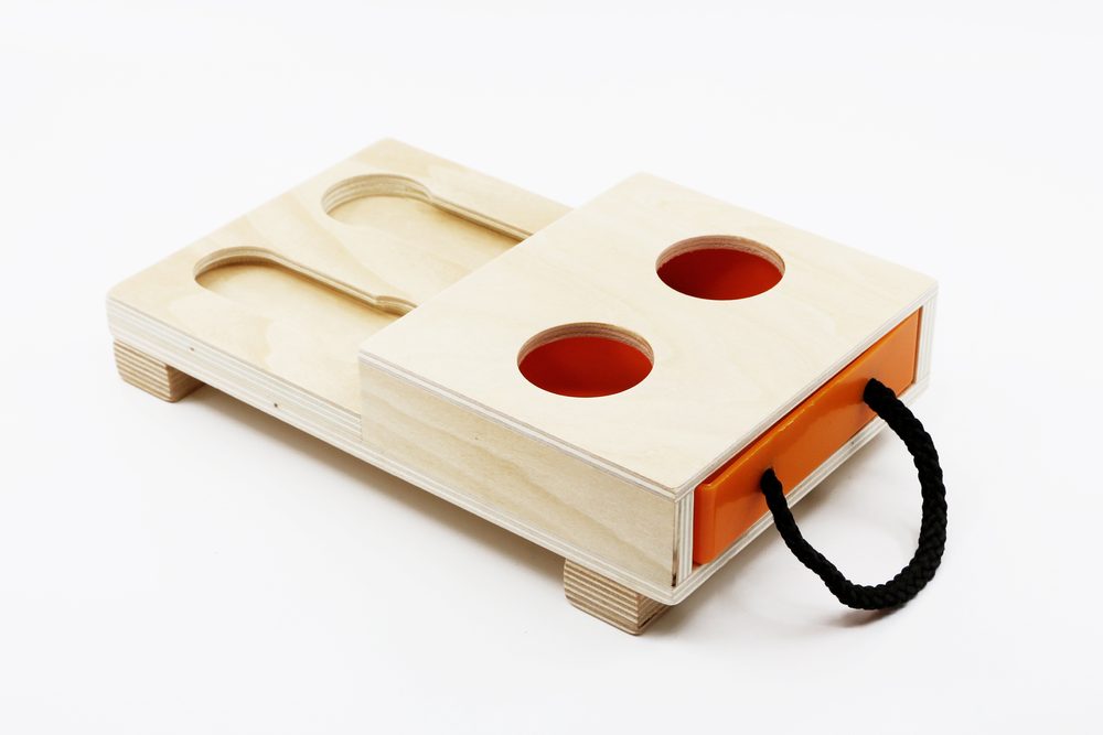 My Intelligent Pets Dřevěný hlavolam Playground - Modul 2K (pouze deska bez kloboučků a válečků)