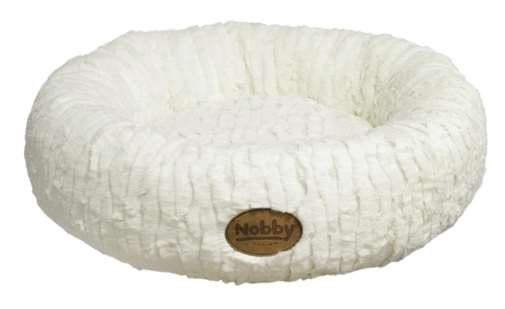 Nobby Nova donut plyšový pelíšek bílý 45cm SLEVA 10%