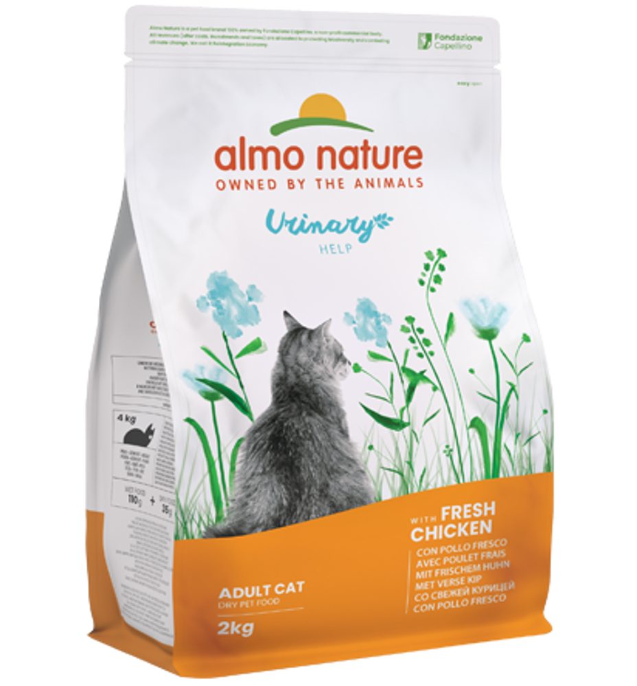 Almo Nature Holistic Urinary Help – pro zdravé močové cesty, s čerstvým kuřetem 2 kg exp 7/2025 SLEVA 20%