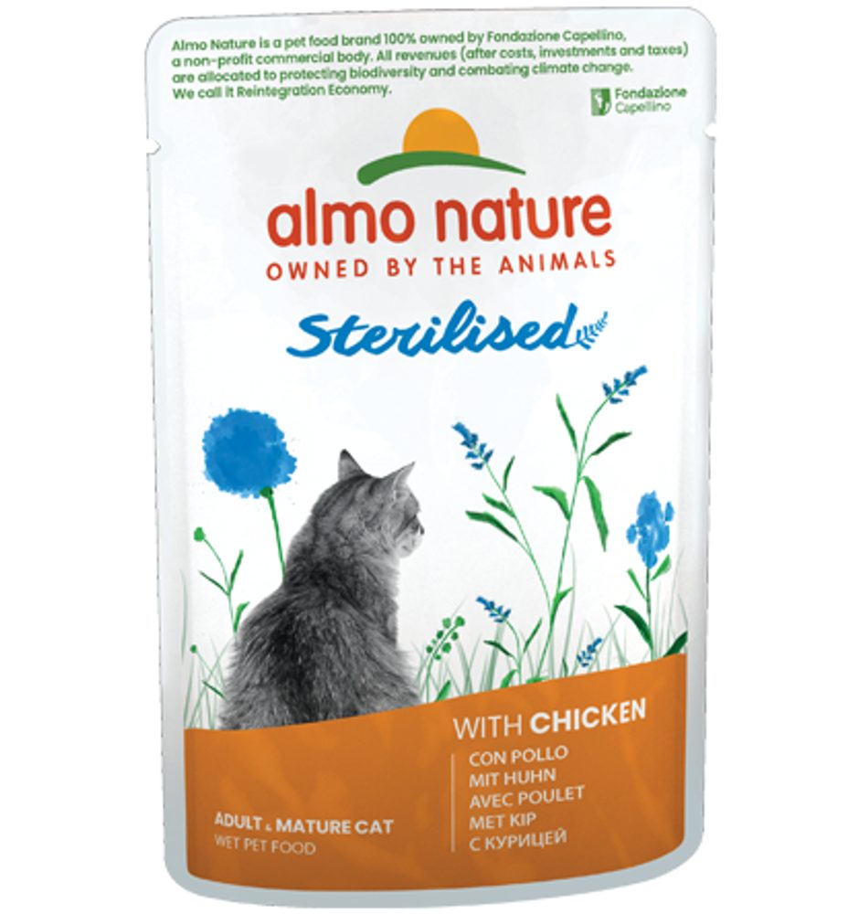Almo Nature Holistic Sterilised s kuřetem 70g
