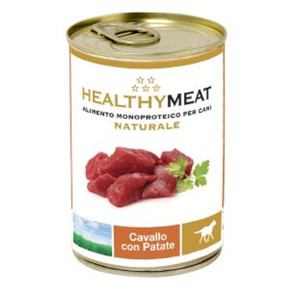 Healthymeat kousky koňského masa s bramborami 400g