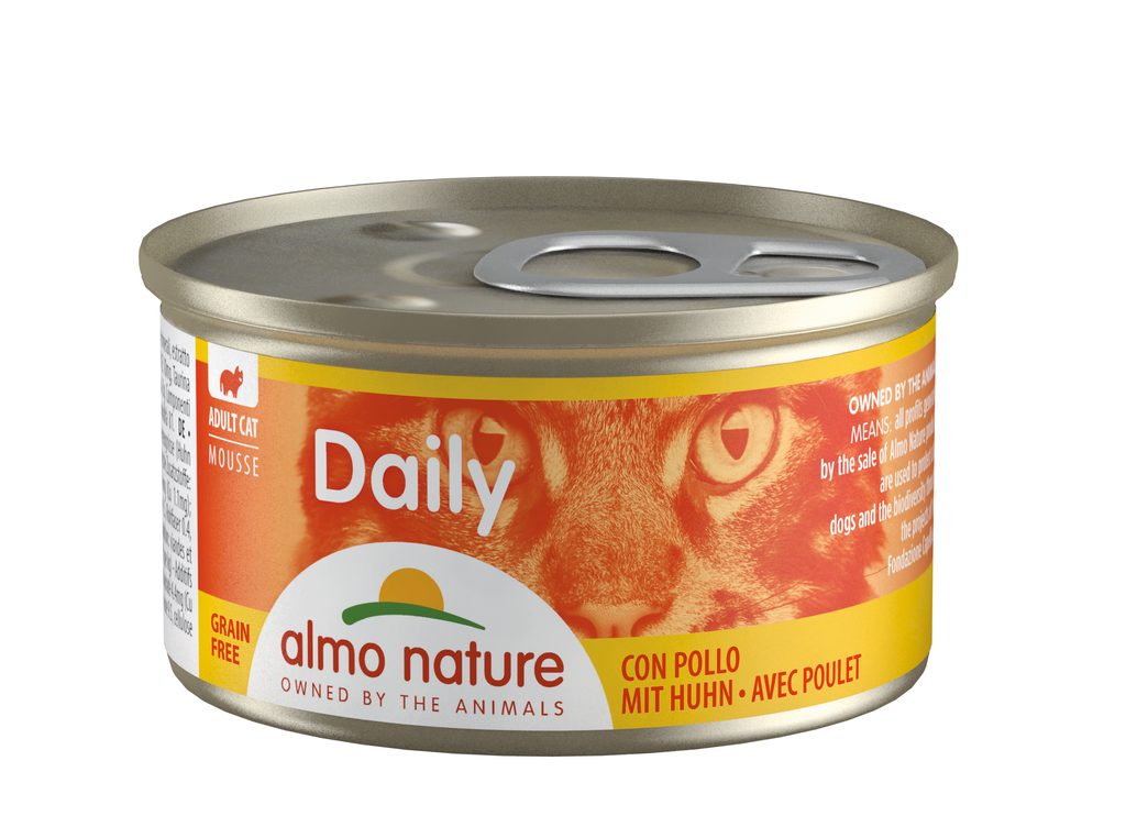 Almo Nature Daily Menu WET CAT - Pěna s kuřetem 85g výhodné balení 24ks