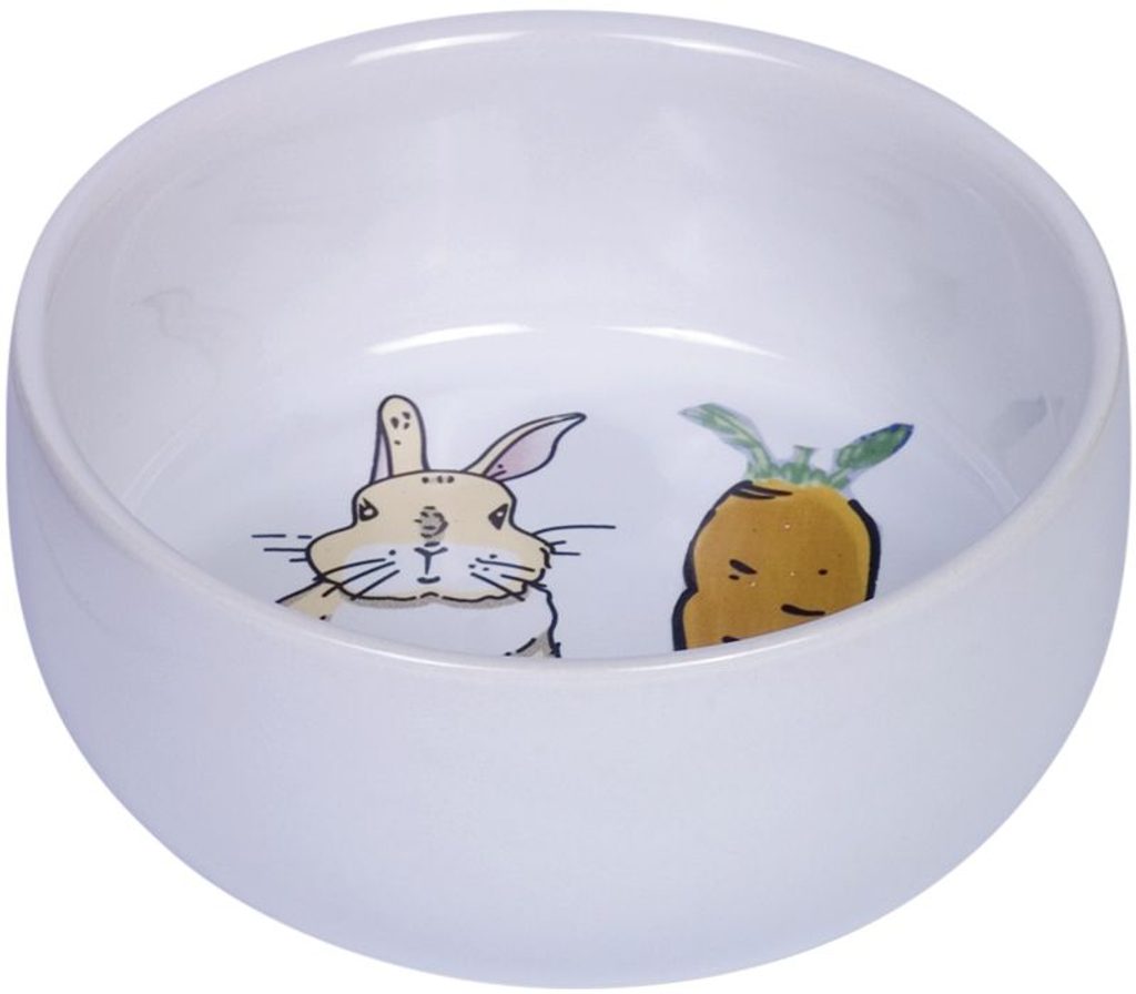Nobby Carrot Plus keramická miska pro hlodavce bílá 11 x 4,5 cm - Nobby -  Drobní savci - - Krmiva-pucalka.cz