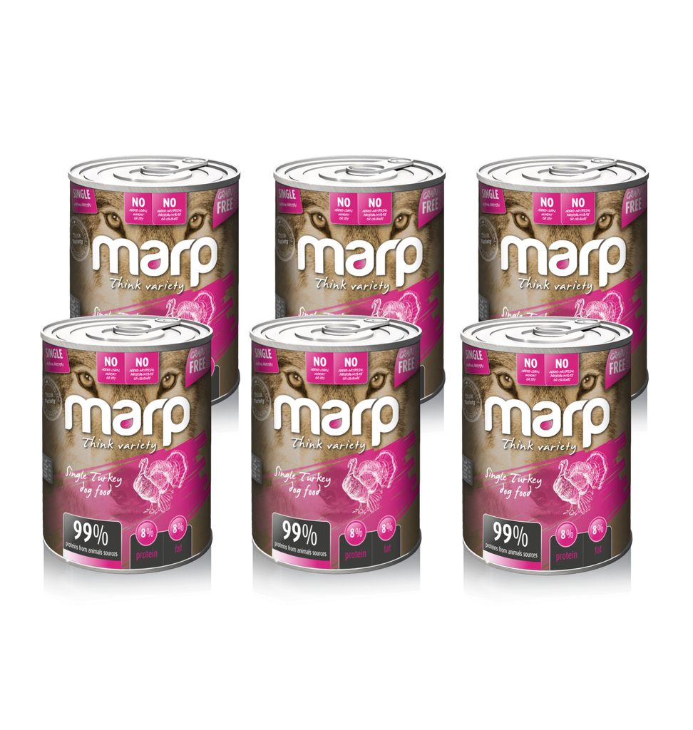 Marp Variety Single krůta konzerva pro psy 6x400g - Marp Variety - Konzervy  pro psy - Psi - Krmiva-pucalka.cz