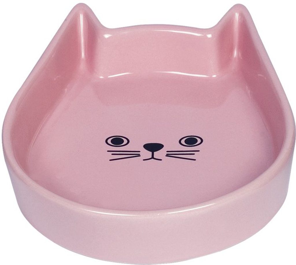 Nobby Kitty Face keramická miska pro kočku růžová 13x16x3cm - Nobby - Misky  pro kočky - Kočky - Krmiva-pucalka.cz