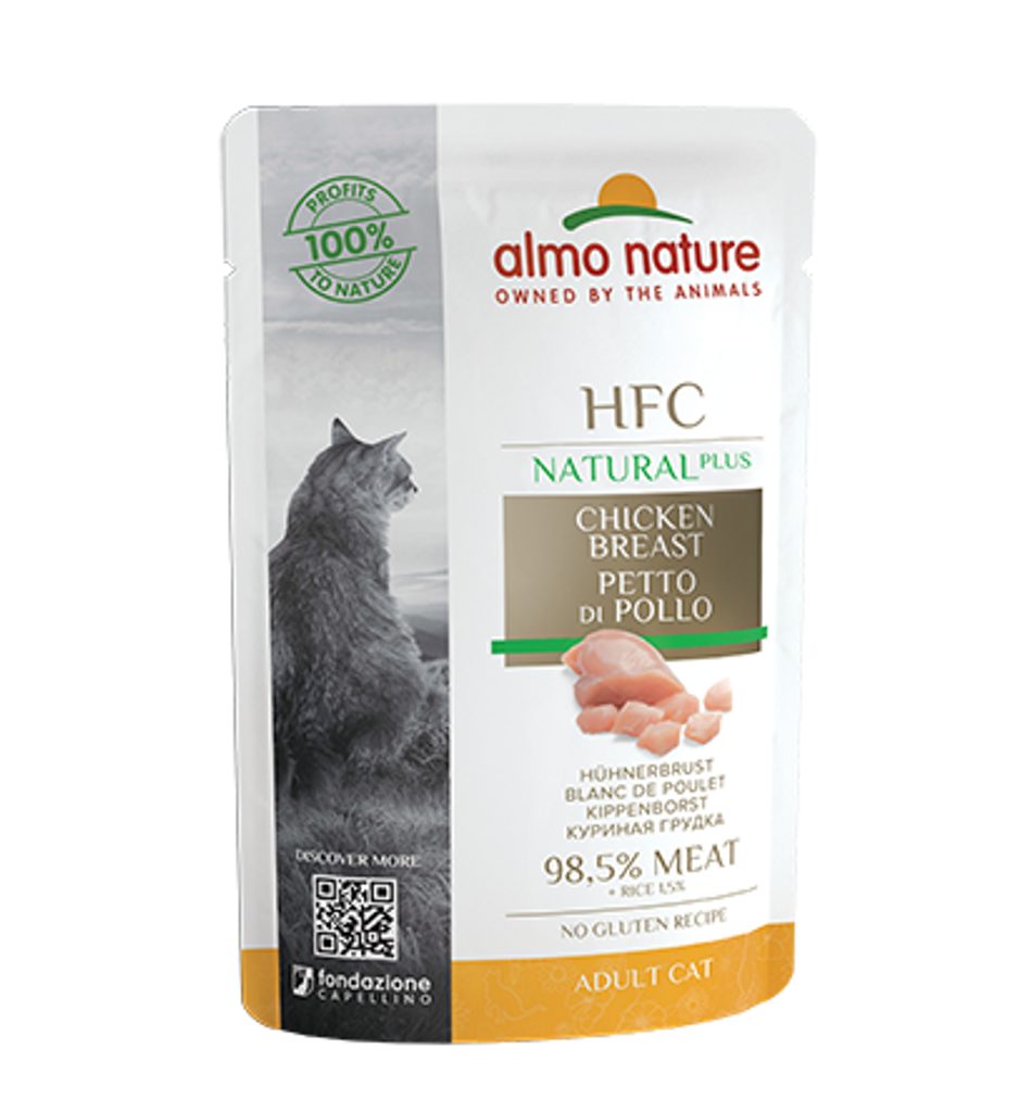 Almo Nature HFC Natural Plus - Kuřecí prsa 55g