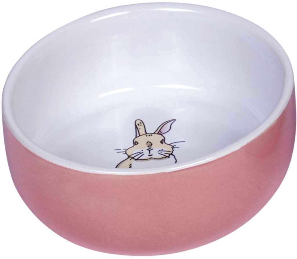 Nobby Rabbit keramická miska pro hlodavce růžová 11 x 4,5 cm - Nobby -  Drobní savci - - Krmiva-pucalka.cz