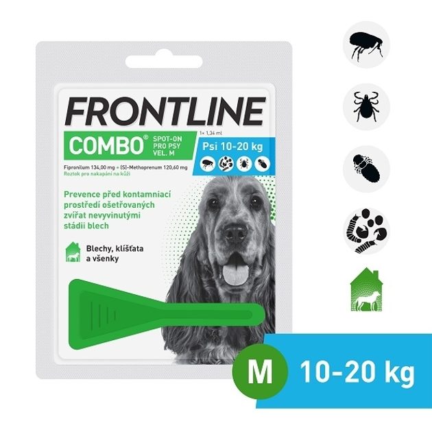 Frontline Combo Spot-on Dog M (1,34ml) 10-20kg - Frontline - Antiparazitika  - - Krmiva-pucalka.cz