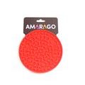 Amarago lízací podložka kruh červený