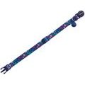 Nobby Flower Dark Blue obojek s rolničkou pro kočky tmavě modrý 1ks