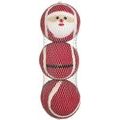 Nobby Vánoční tenisové míčky - Santa 3ks 6cm