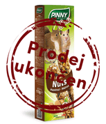 PINNY TYČINKA S OŘECHY PRO HLODAVCE 115G EXP 07/2025 SLEVA 30% - ZACHRAŇ MĚ