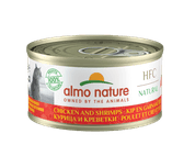 ALMO NATURE HFC NATURAL - KUŘE A KREVETY 70G 5+1 ZDARMA - KONZERVY PRO KOČKY