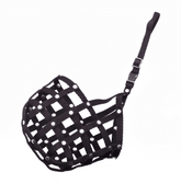 BAFPET POPRUHOVÝ NÁHUBEK, PLETENÝ - ČERNÁ - NÁHUBKY A OHLÁVKY