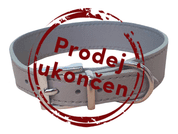 KOŽENÝ OBOJEK SETA - ŠEDÁ - OBOJKY PRO PSY
